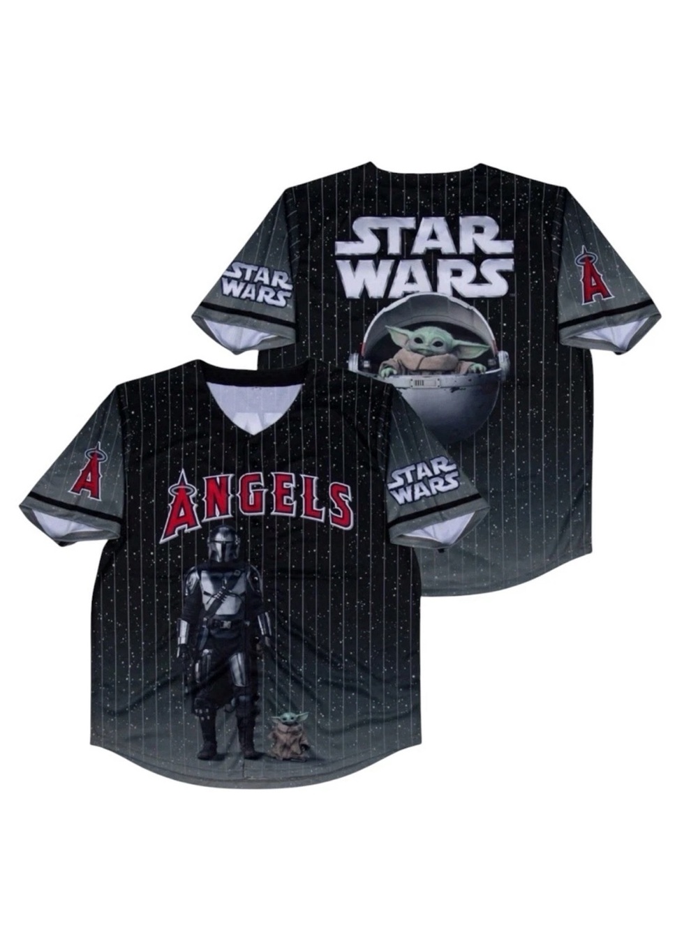 NEW LA Angels Star Wars Mandalorian Jersey